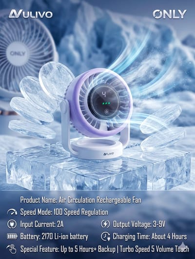 Air Circulation | Rechargeable Fan | Original Quality_img_0