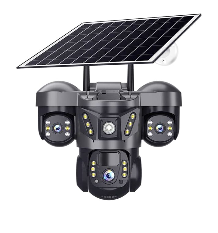 V380 PRO 3 Lens CCTV Outdoor Waterproof Night Vision PTZ Camera 4G